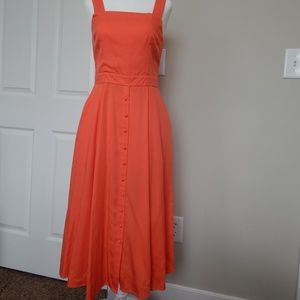 Cremieux Front-Buttoned MidiDress